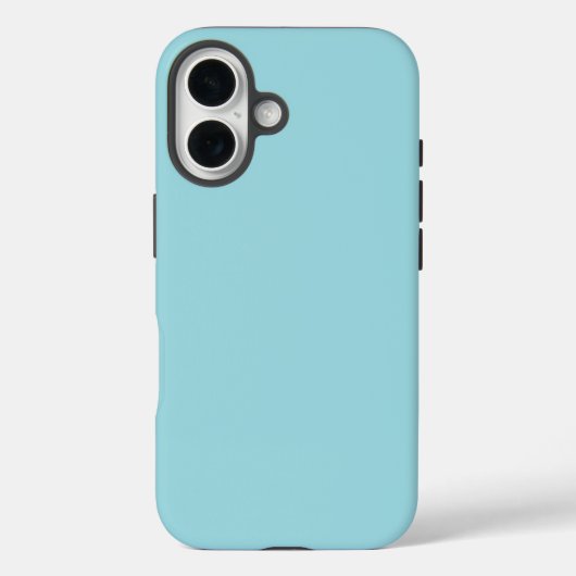 ソフトスカイブルー無地のカラー Case-Mate iPhoneケース (裏面)
