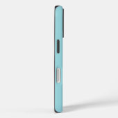 ソフトスカイブルー無地のカラー Case-Mate iPhoneケース (裏面 / 右)