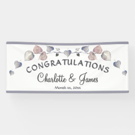 ソフトスコティッシュヘザー – 結婚のハート 横断幕