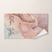 ソフトスタイリッシュ金ゴールド大理石バスタオル バスタオルセット (ハンドタオル)