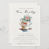 ソフトスタックカップカップカップカップカップルのシャワーティーパーティー招待状 サンキューカード (正面/裏面)