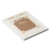 ソフトスタンプエレガントとバラアクセントのプランナー- C ノートパッド (アングル)