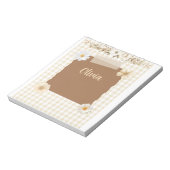 ソフトスタンプエレガントとバラアクセントのプランナー- C ノートパッド (回転)