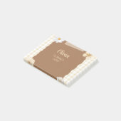 ソフトスタンプエレガントとバラアクセントのプランナー- C ポストイット (アングル)