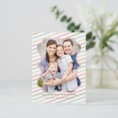 ソフトストライプホリデーフォトポストカード シーズンポストカード (スタンド正面)