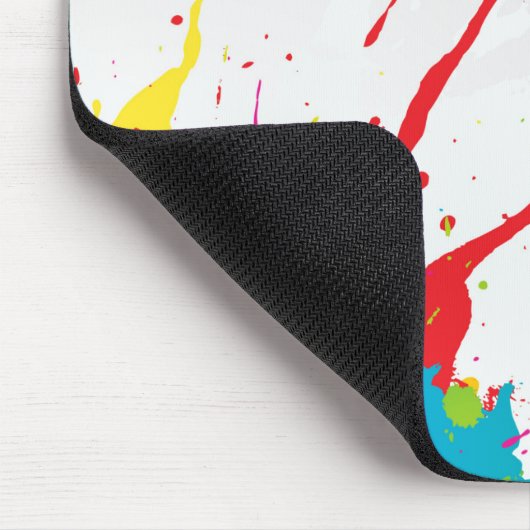 ソフトスプラッシュウォーター色抽象芸術アクリルアート マウスパッド (コーナー)