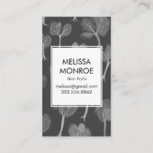 ソフトスモークツリー自然抽象芸術神秘的な魔法 名刺 (裏面)