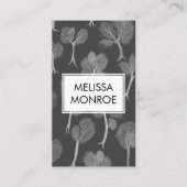 ソフトスモークツリー自然抽象芸術神秘的な魔法 名刺 (正面)