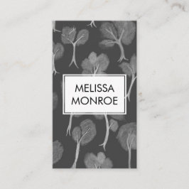 ソフトスモークツリー自然抽象芸術神秘的な魔法 名刺