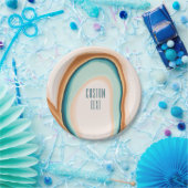 ソフトスワールアートカスタムデザイン紙プレート ペーパープレート (パーティー)