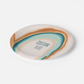 ソフトスワールアートカスタムデザイン紙プレート ペーパープレート (アングル)