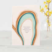 ソフトスワール損失ベビー悔やみや弔慰 カード (黄色い花)