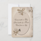 ソフトセピアデイジー結婚式招待状 招待状 (正面)