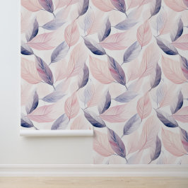 ソフトセレニティウォータカラー葉 壁紙