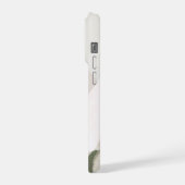 ソフトセージのボタニカルアブストラクト - 穏やかなモダンオーガニック iPhoneケース (左側面)