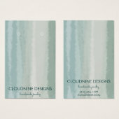 ソフトセージイヤリングネックレスジュエリーディスプレイカード (正面&裏面)