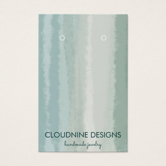 ソフトセージイヤリングネックレスジュエリーディスプレイカード (正面)