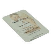 ソフトセージ緑フェルムスタイル結婚式招待状 マグネット (右側)