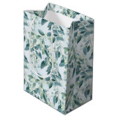 ソフトセージ緑ユーカリ水カラースタイル ミディアムペーパーバッグ (裏面アングル)