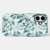 ソフトセージ緑ユーカリ水カラースタイル Case-Mate iPhoneケース (裏面 (横))