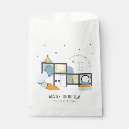 ソフトセ遊ンター屋内ジャングルジム子供の誕生日 フェイバーバッグ (正面)