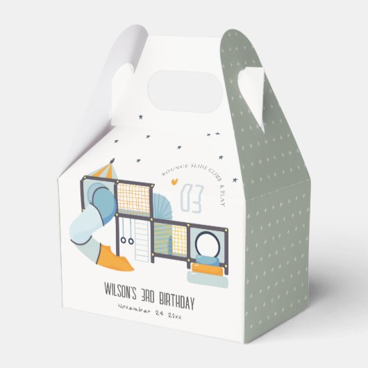 ソフトセ遊ンター屋内ジャングルジム子供の誕生日 フェイバーボックス (正面サイド)