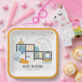 ソフトセ遊ンター屋内ジャングルジム子供の誕生日 ペーパープレート (パーティー)