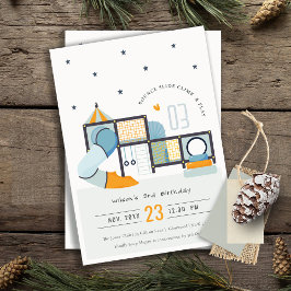 ソフトセ遊ンター屋内ジャングルジム子供の誕生日 招待状