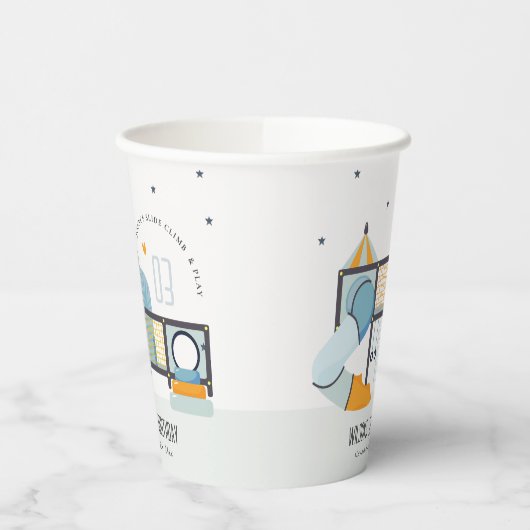 ソフトセ遊ンター屋内ジャングルジム子供の誕生日 紙コップ (左)