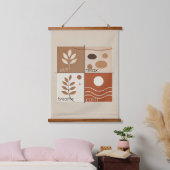 ソフトゼンリトリートウッドトップウォールタペストリー 吊り下げ型タペストリー (寝室)