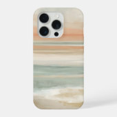 ソフトタイドホライズン - 抽象的な海岸のパステルカラー iPhoneケース (裏面)