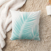 ソフトターコイズパーム葉スドリーム#1 クッション (ブランケット)
