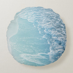 ソフトターコイズ海ドリームウェーブ#2 #water #decor ラウンドクッション