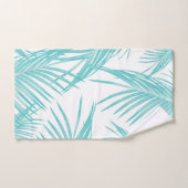 ソフトターコイズ葉スドリーム#1 #tropical #decor バスタオルセット (ハンドタオル)