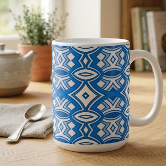 ソフトダイヤモンドとオーバルの対称性 コーヒーマグカップ