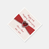 ソフトダマスク40周年記念紙ナプキンス スタンダードカクテルナプキン (角)