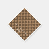 ソフトチョコレートスクウェア スタンダードカクテルナプキン (角)