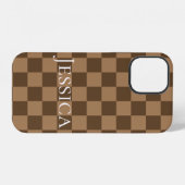 ソフトチョコレートスクエア iPhoneケース (裏面横)