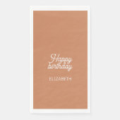 ソフトチョコレートブラウンの誕生日 (正面)