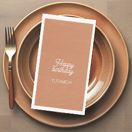 ソフトチョコレートブラウン誕生日