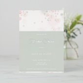 ソフトティーバラブライダルシャワーフォイル招待状 箔招待状 (立ち正面)