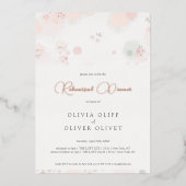 ソフトティーバラリハーサルディナー 箔招待状 (正面)