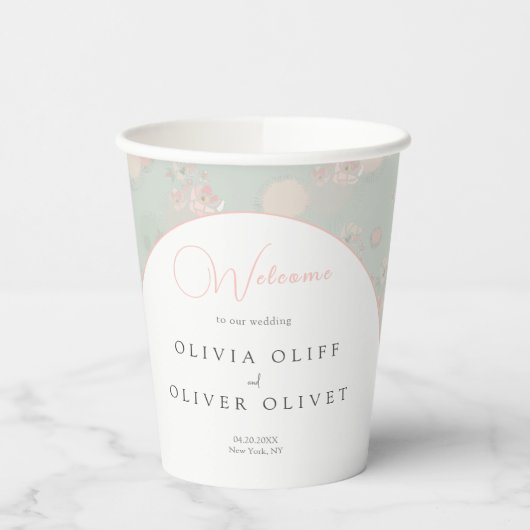 ソフトティーバラ結婚ズへようこそ 紙コップ (左)