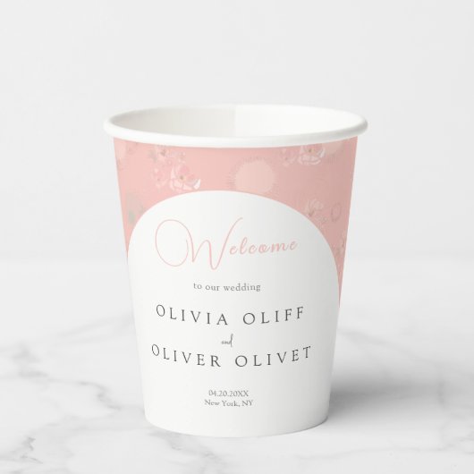 ソフトティーバラ結婚ズへようこそ 紙コップ (左)