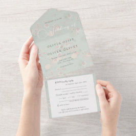 ソフトティーバラ結婚ズ オールインワン招待状