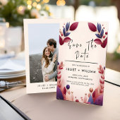 ソフトティール（緑がかった色）はっきりした秋ジュエル結婚トーン セーブザデート