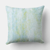 ソフトティール(緑がかった色)及びイエロー装飾用クッション クッション (裏面)