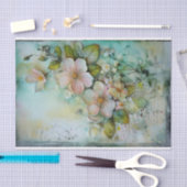 ソフトティール（緑がかった色）混合メディア 薄葉紙 (クラフト)