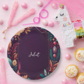 ソフトティール（緑がかった色）秋はっきりしたジュエルトーンブライダルシャワー ペーパープレート (パーティー)