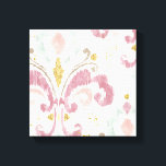 ソフトデコパターン キャンバスプリント<br><div class="desc">柔らかいパステルカラーで作成された柔らかい水の色のダマスクパターン。アーティスト： Anne Tavoletti</div>